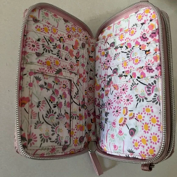 Vera Bradley Quilted Rose Wallet - Picture 3 of 5